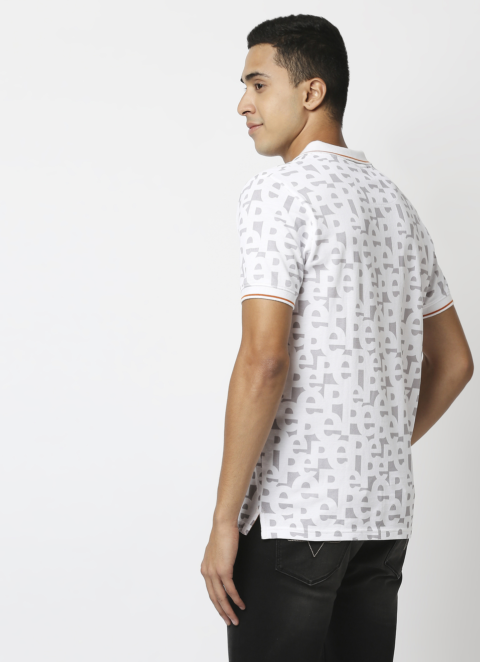 Atom Typographic Printed Polo, , large image number 2