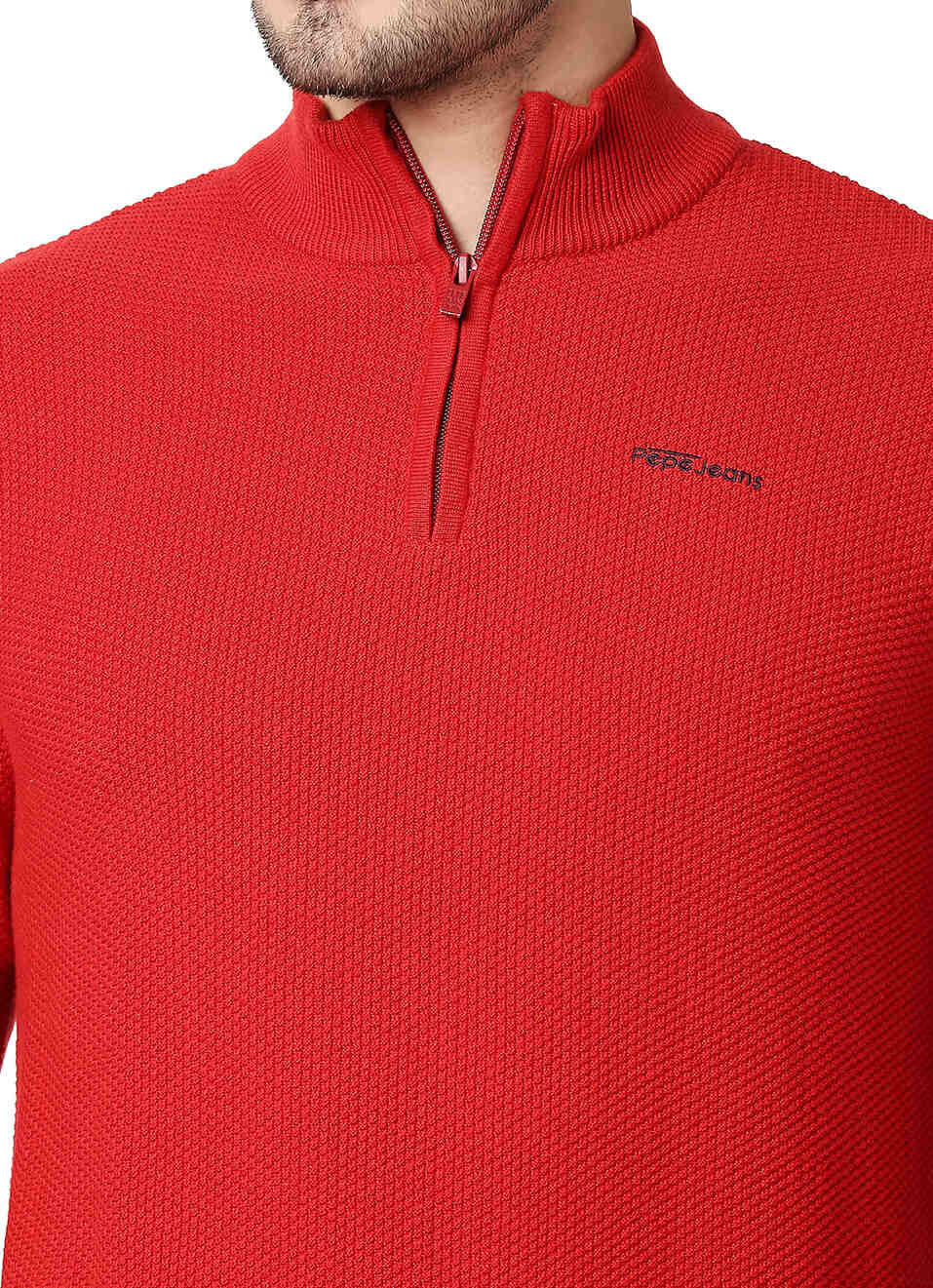 Albion Quarter Zip High Neck Sweater, , large image number 4