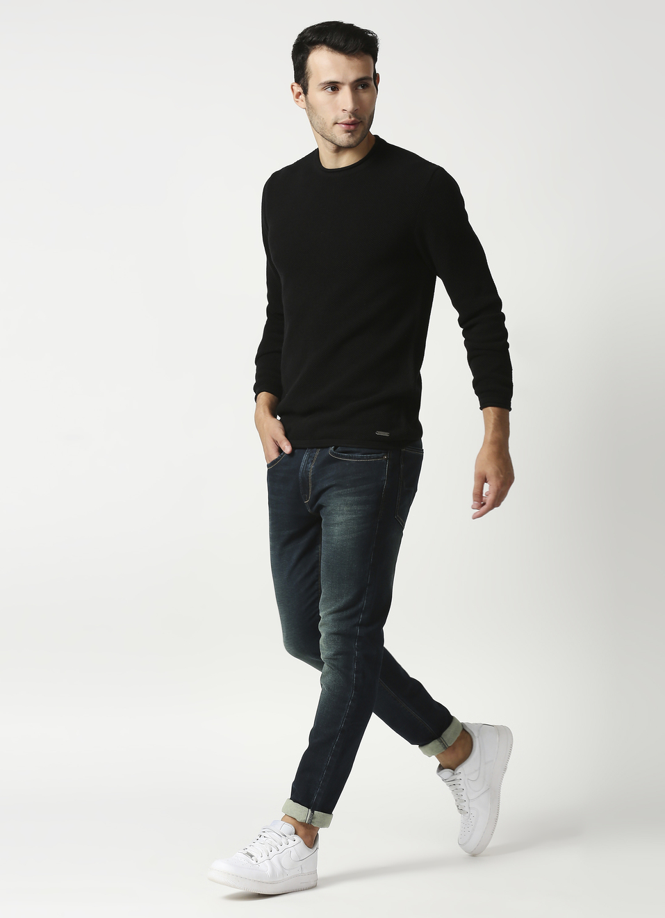 Byford Solid Popcorn Sweater, , large image number 5