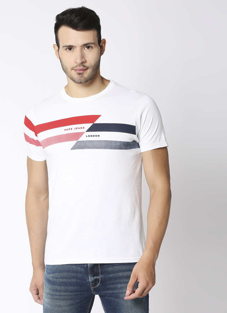 Aragon Striper Tee, , large image number 1