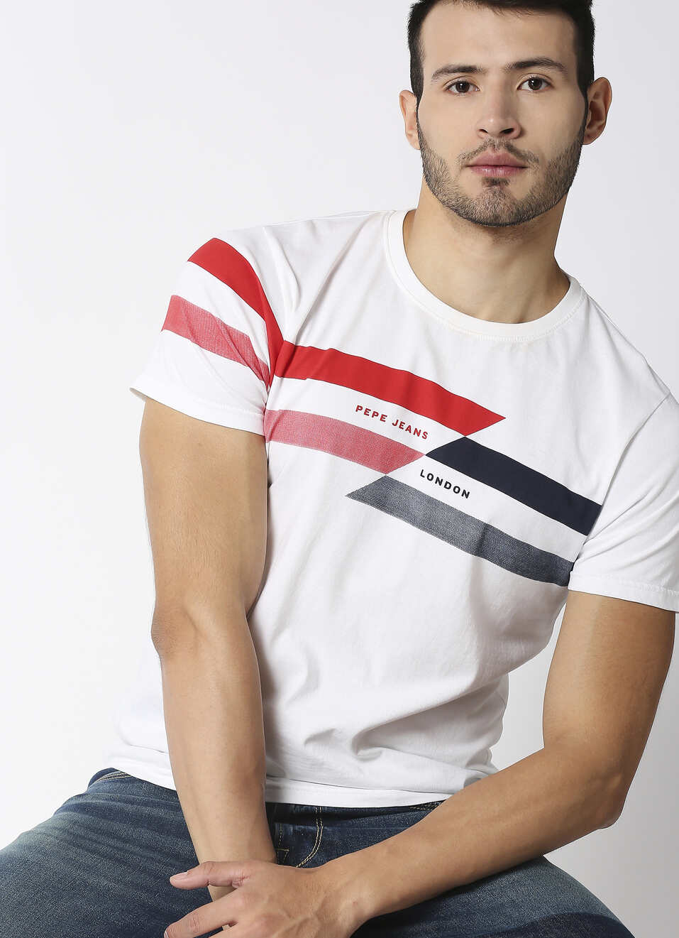 Aragon Striper Tee, , large image number 0