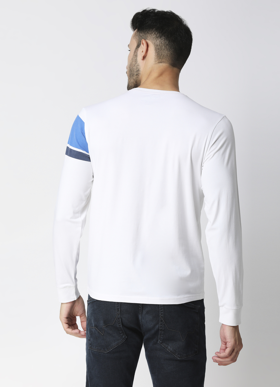 Paton Colourblock Printed Stretch Tee, , large image number 2