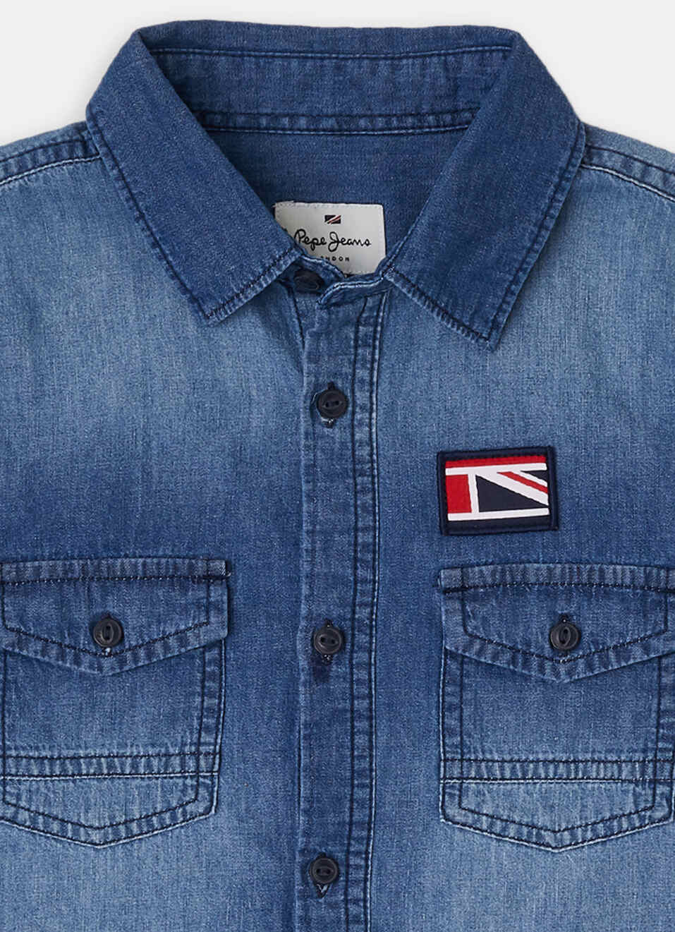 Anchor Denim Shirt, , large image number 2