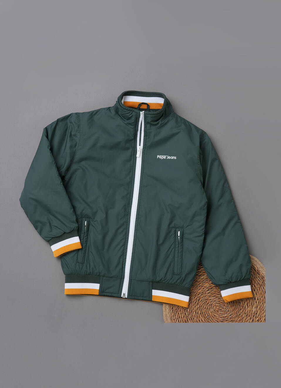 Rocker Solid Rib Collar Jacket, , large image number 0