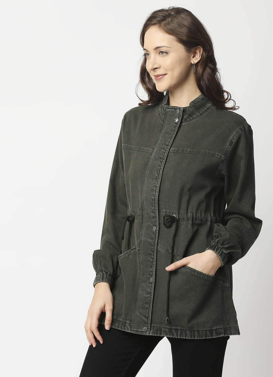 Shosha Parka Jacket With Badge Detail, , large image number 3