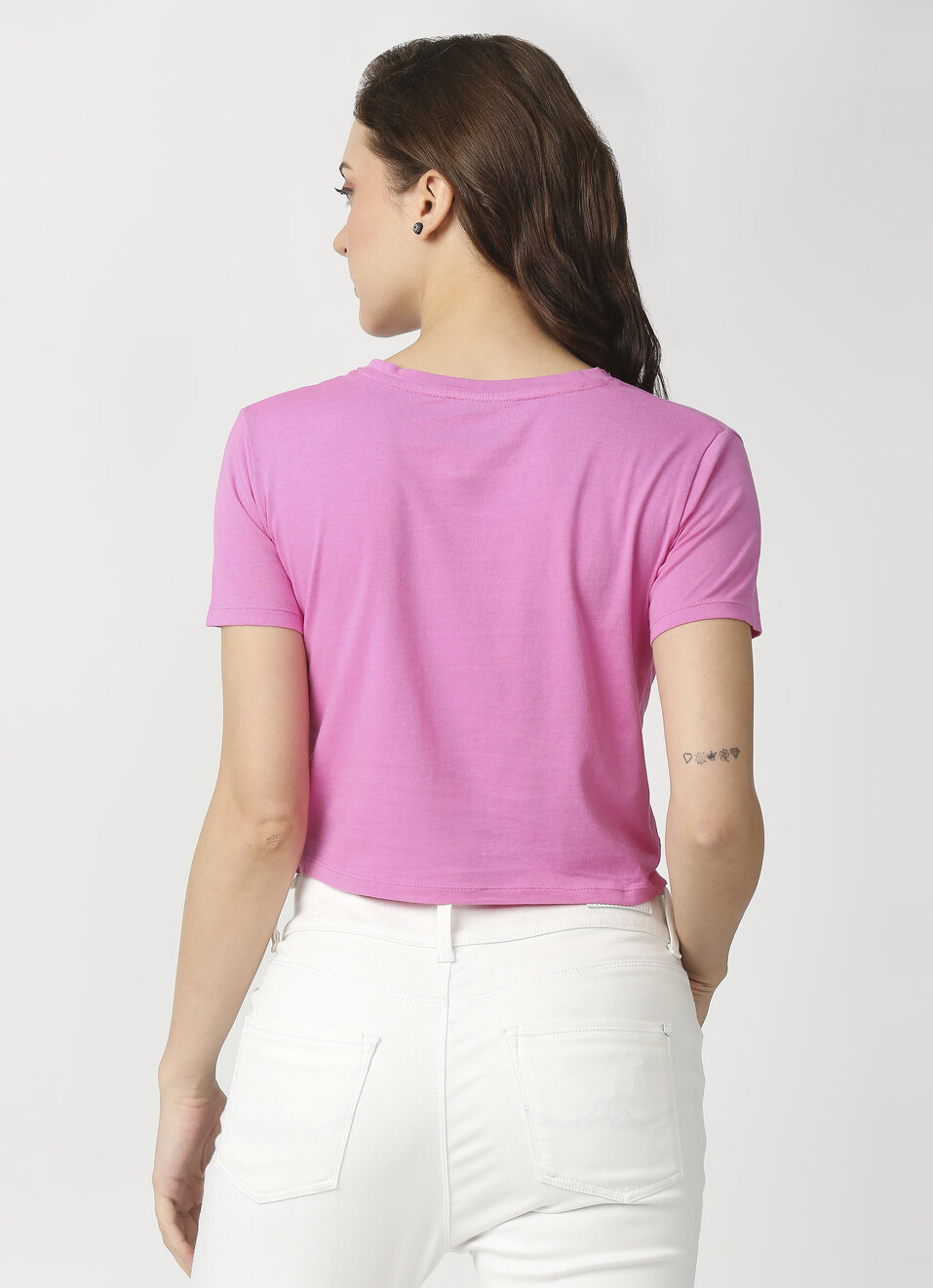 Alfie Hem Twist Crop T-shirt, , large image number 2