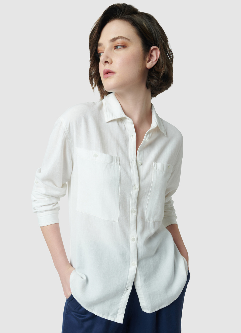 Big Pockets Oversized Shirt, , large image number 0