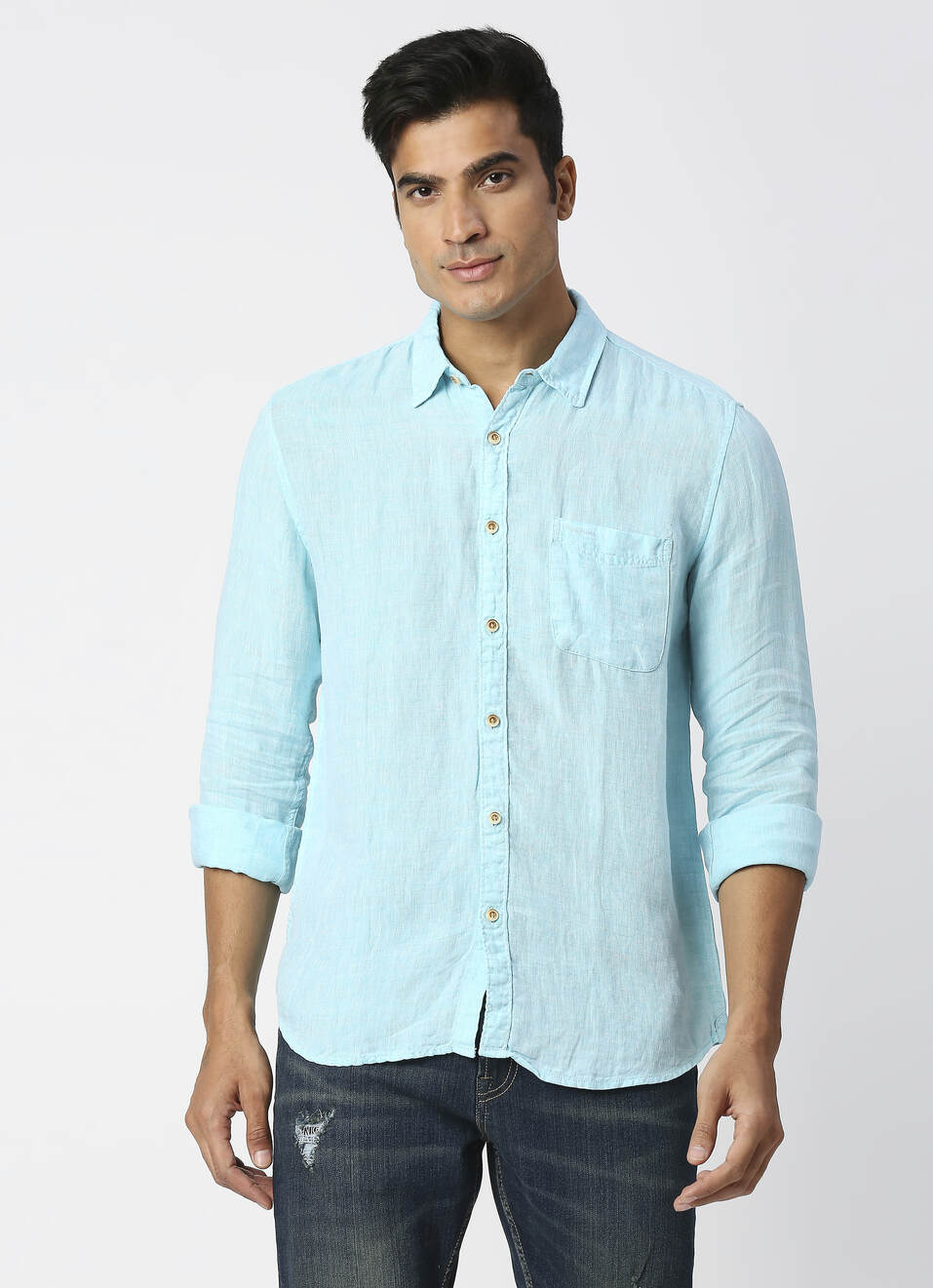 Mac Ls Pure Linen Chambray, , large image number 1