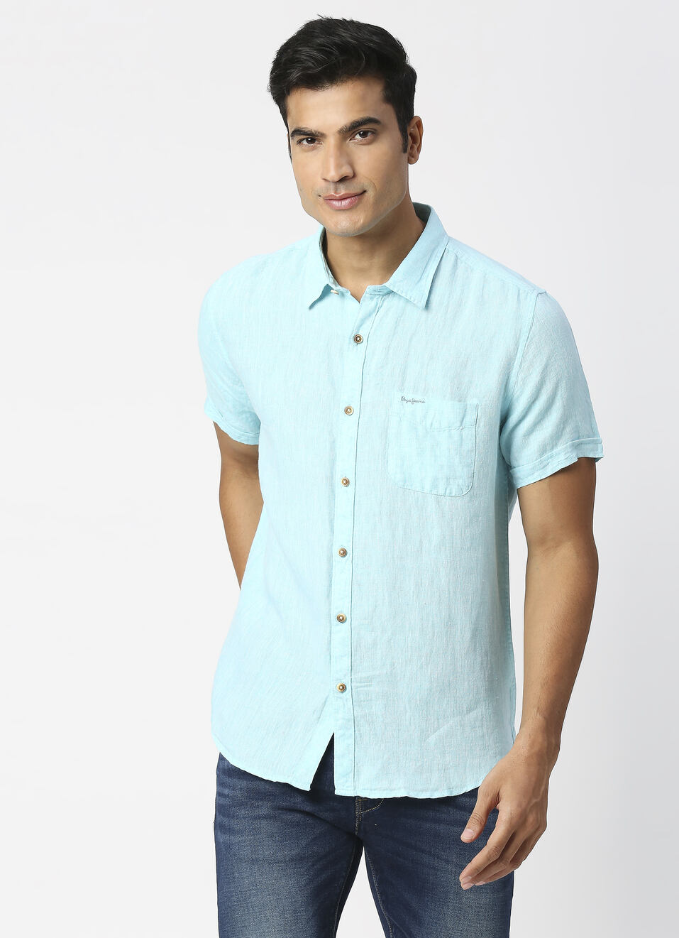 Mac Ss Pure Linen Chambray, , large image number 1