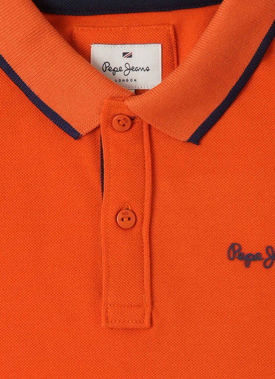 Solid Orange Polo, , large image number 2