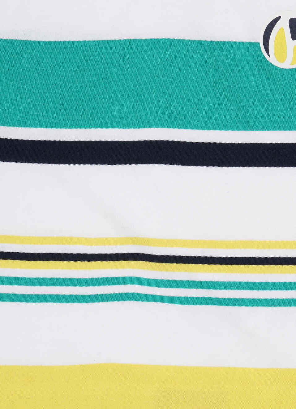 Boys Green Striped Short Sleeve Tee, , large image number 2