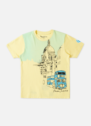Graphic Print Yellow T Shirt