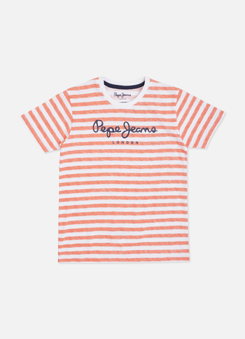 All Over Stripe Green T-Shirt