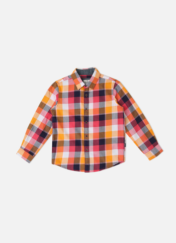 Multicolor Twill Checks Shirt