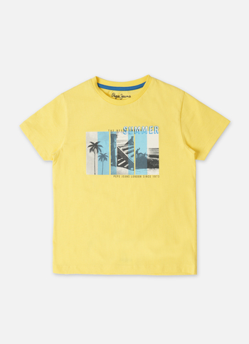 Graphic Printed Yellow T Shirt