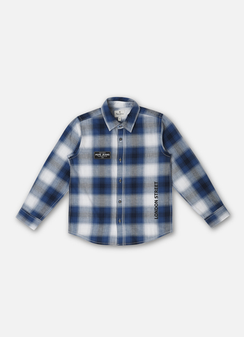 Nyman Ls Jr Yarn Dyed Twill Checks Shirt