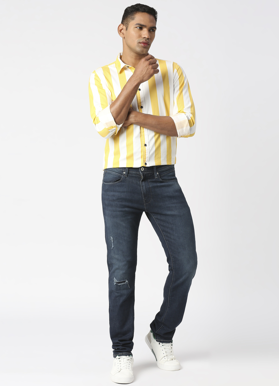 Squad Ls Printed Stripes, , large image number 5