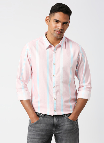 LOUIS LS PRINTED OXFORD STRIPES