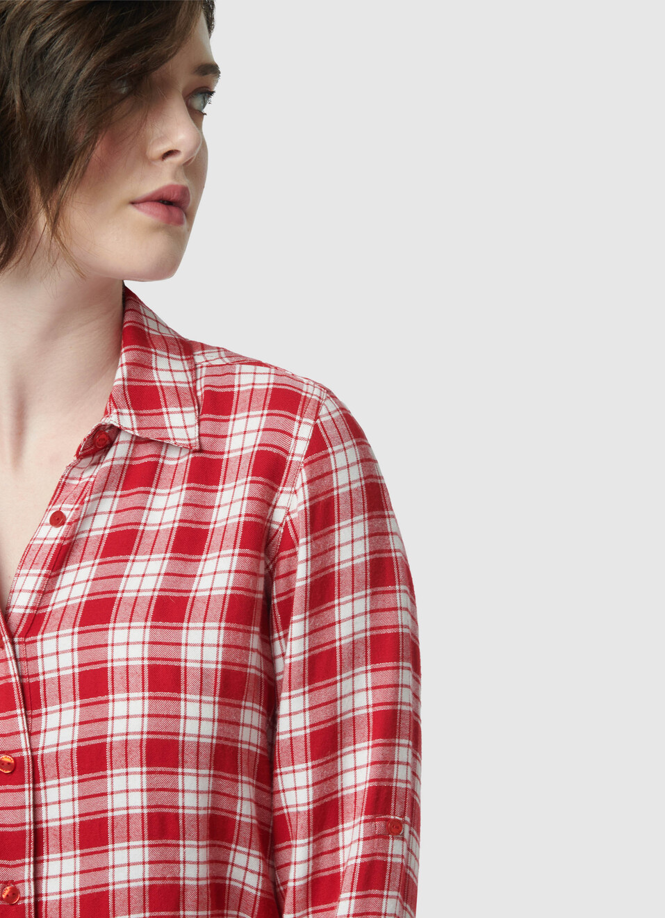 Red Checks Long Sleeve Shirt, , large image number 4