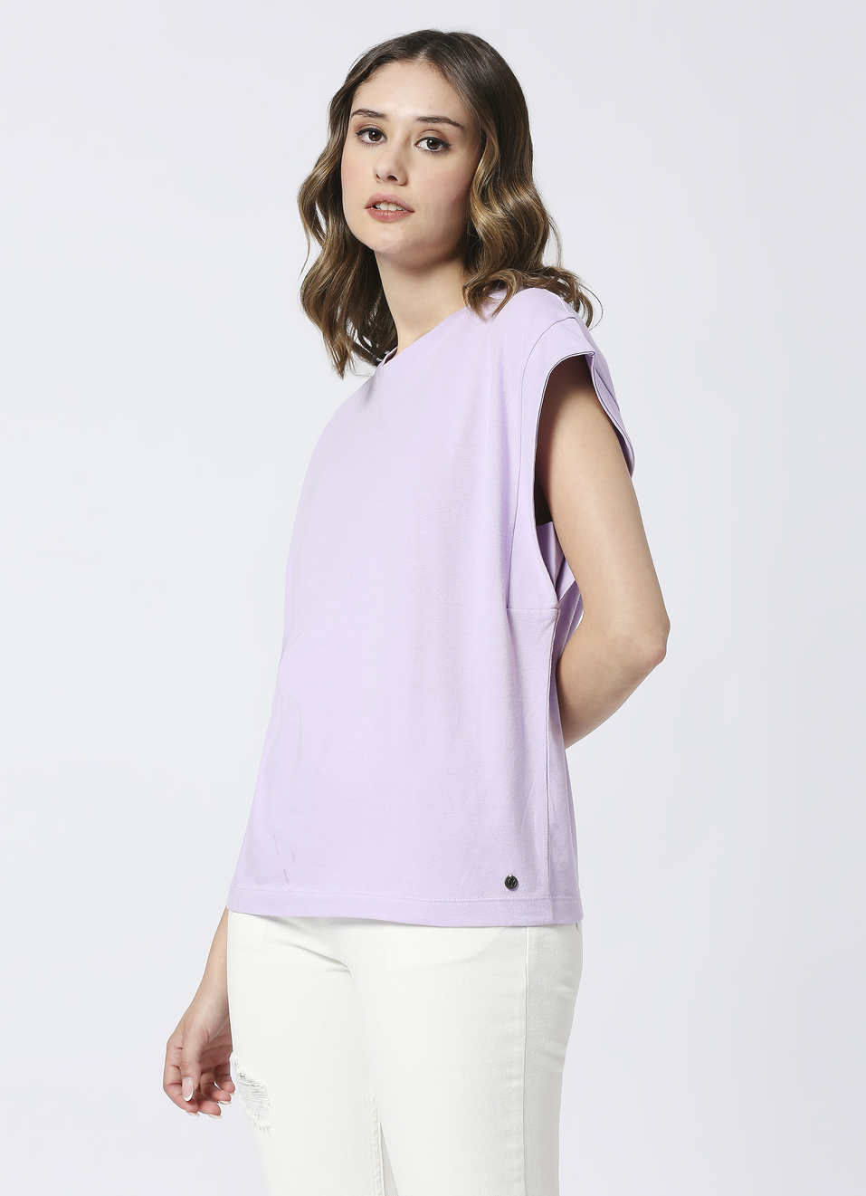 Extended Sleeve Lilac T-shirt, , large image number 3