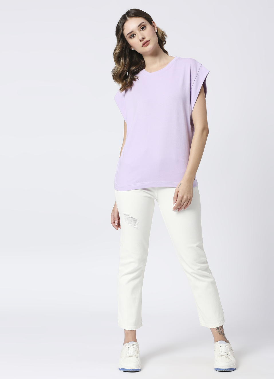 Extended Sleeve Lilac T-shirt, , large image number 6