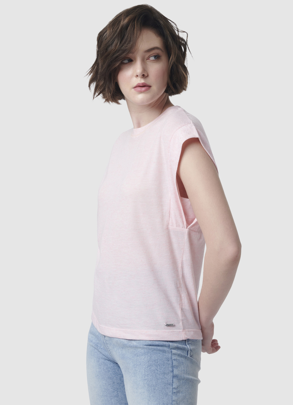 Extended Sleeves Pink T-shirt, , large image number 2