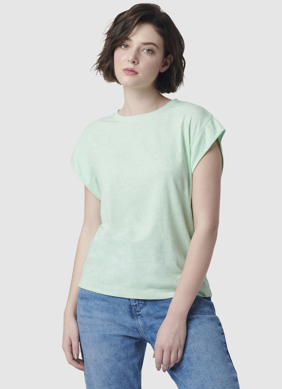 Extended Sleeves Green T-shirt, , large image number 1