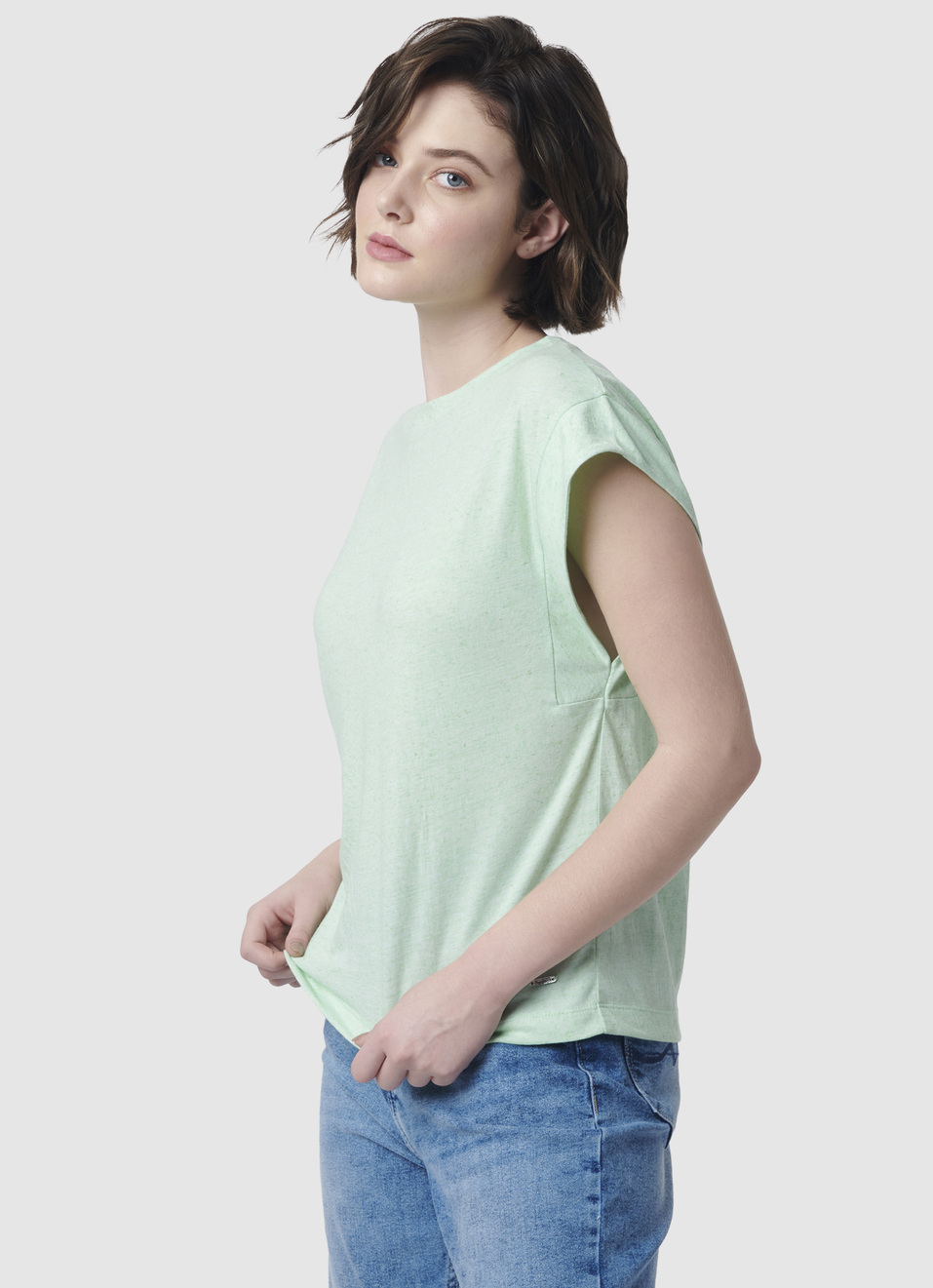 Extended Sleeves Green T-shirt, , large image number 3
