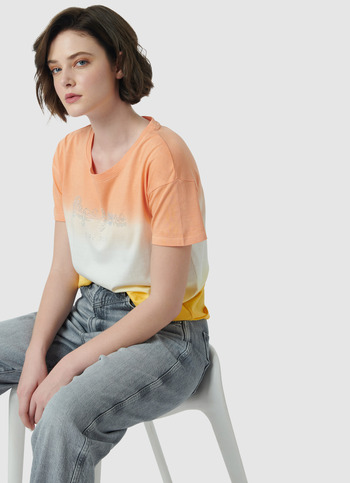 Ombre Dyed Multicolor T-shirt