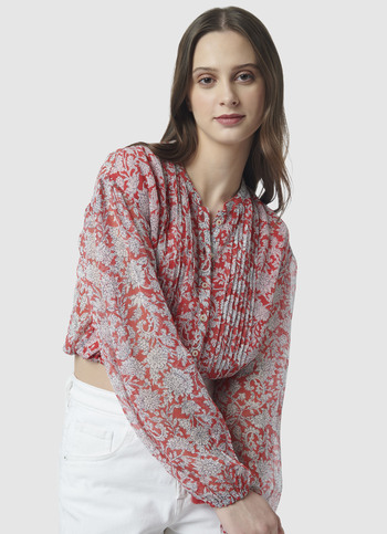 BRIANNA CROP TOP BLOUSE