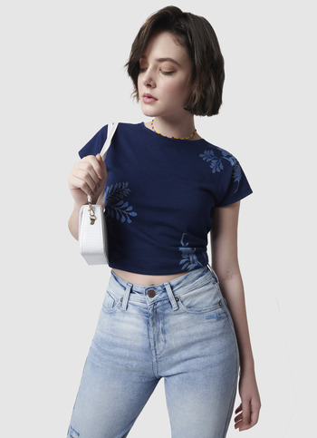 Printed Indigo T-shirt