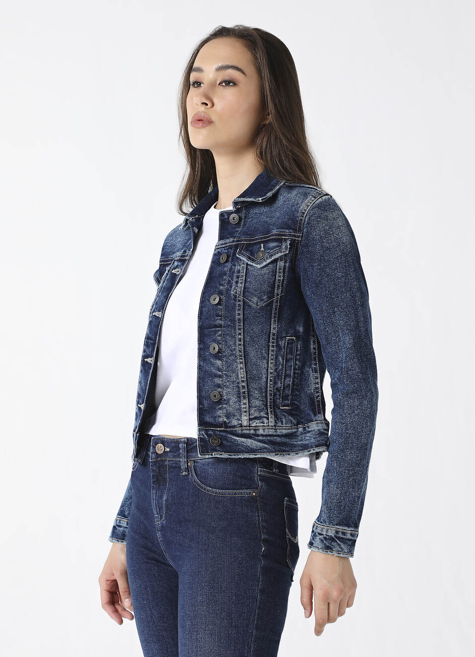 Trucker Denim Jacket, , large image number 3