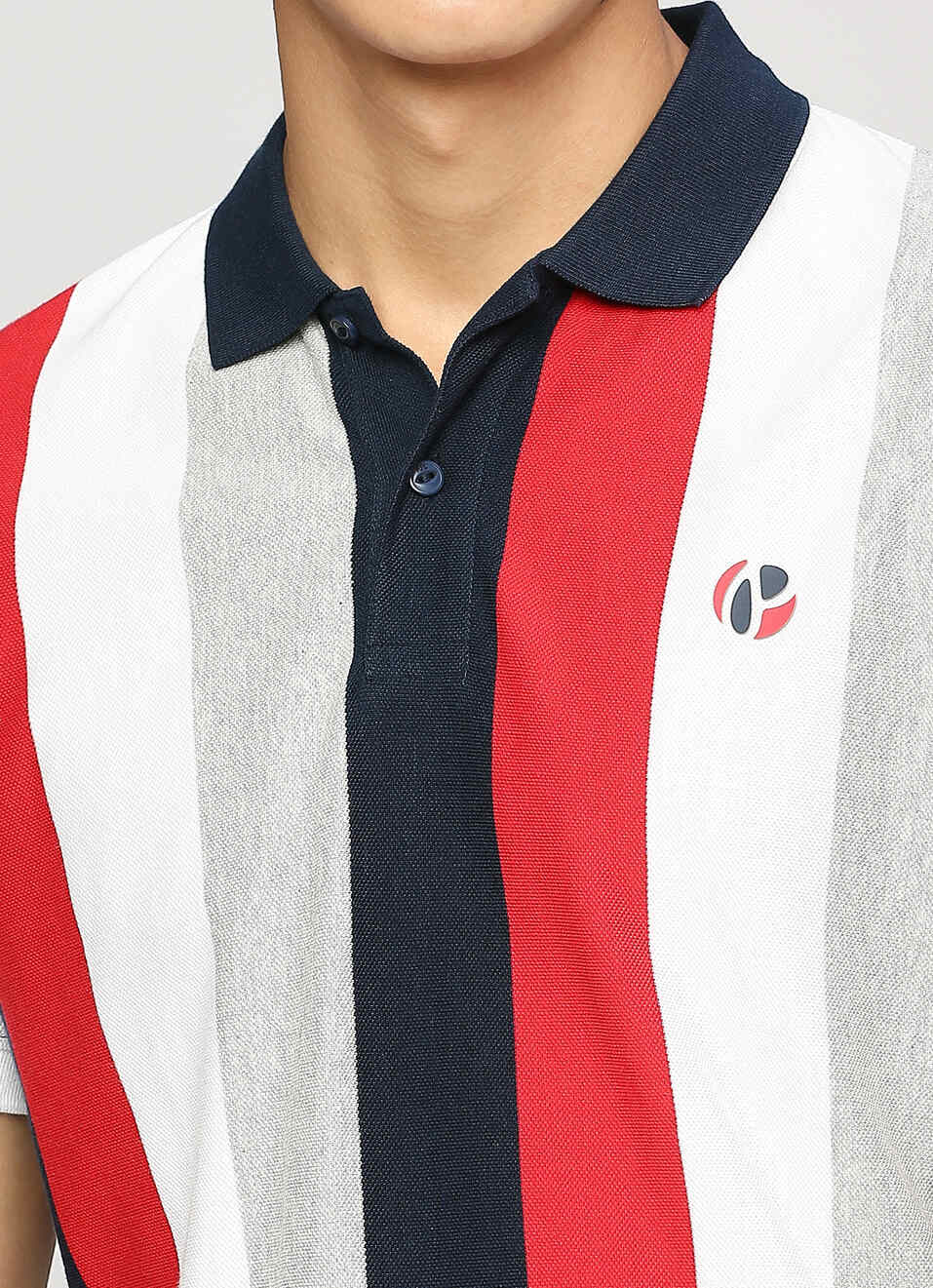 Striped Short Sleeved Polo, , large image number 4