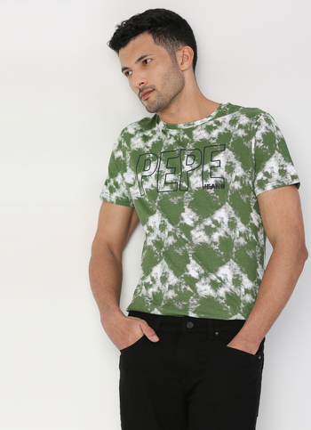 TORREZ all over tie & dye printed tee