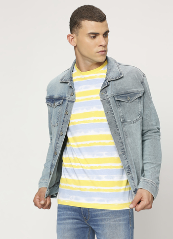 White Stripes Short Sleeve Tee