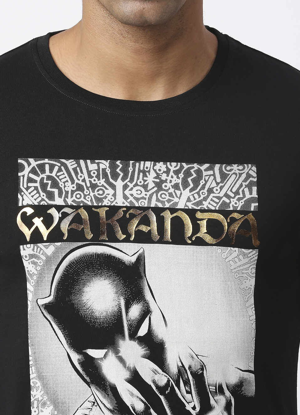 PANTHER BP Black Panther graphic printed T-shirt, , large image number 4