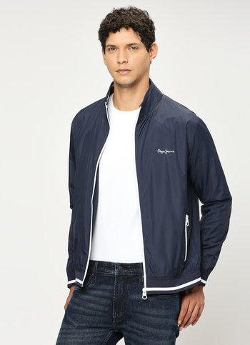 NAVY LIGHTWEIGHT FULL SLEEVE JACKET