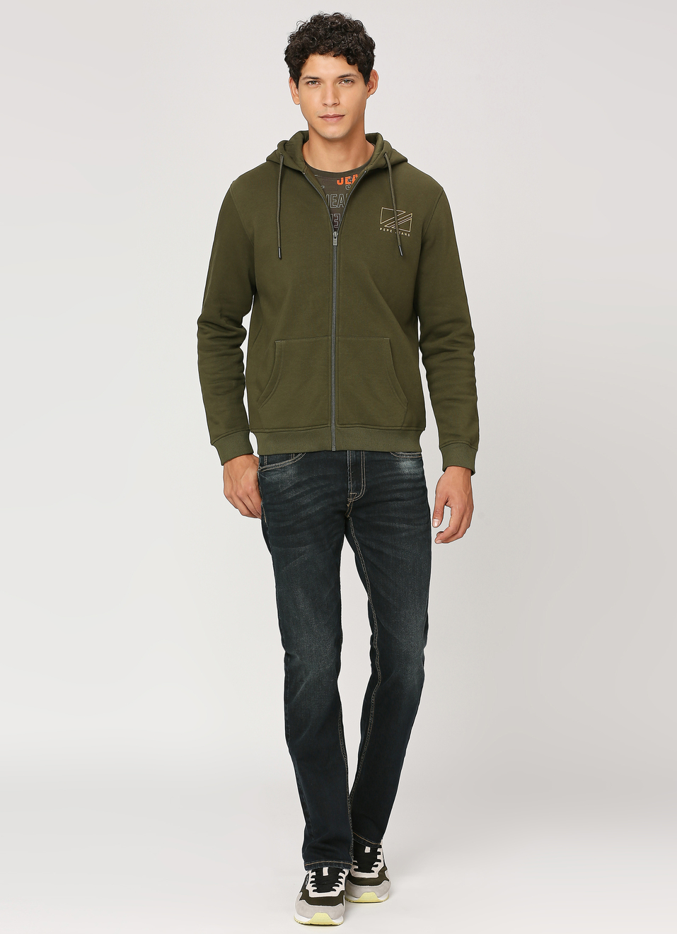 Graphic Print Full Sleeve Hooded Sweatshirt, , large image number 5