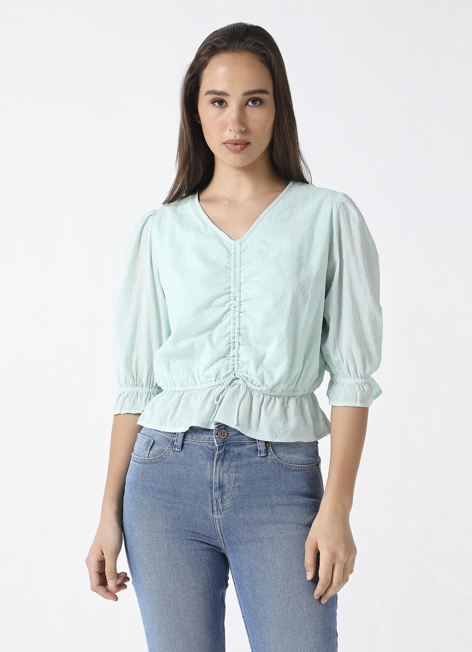 Stylish woven top, , large image number 1