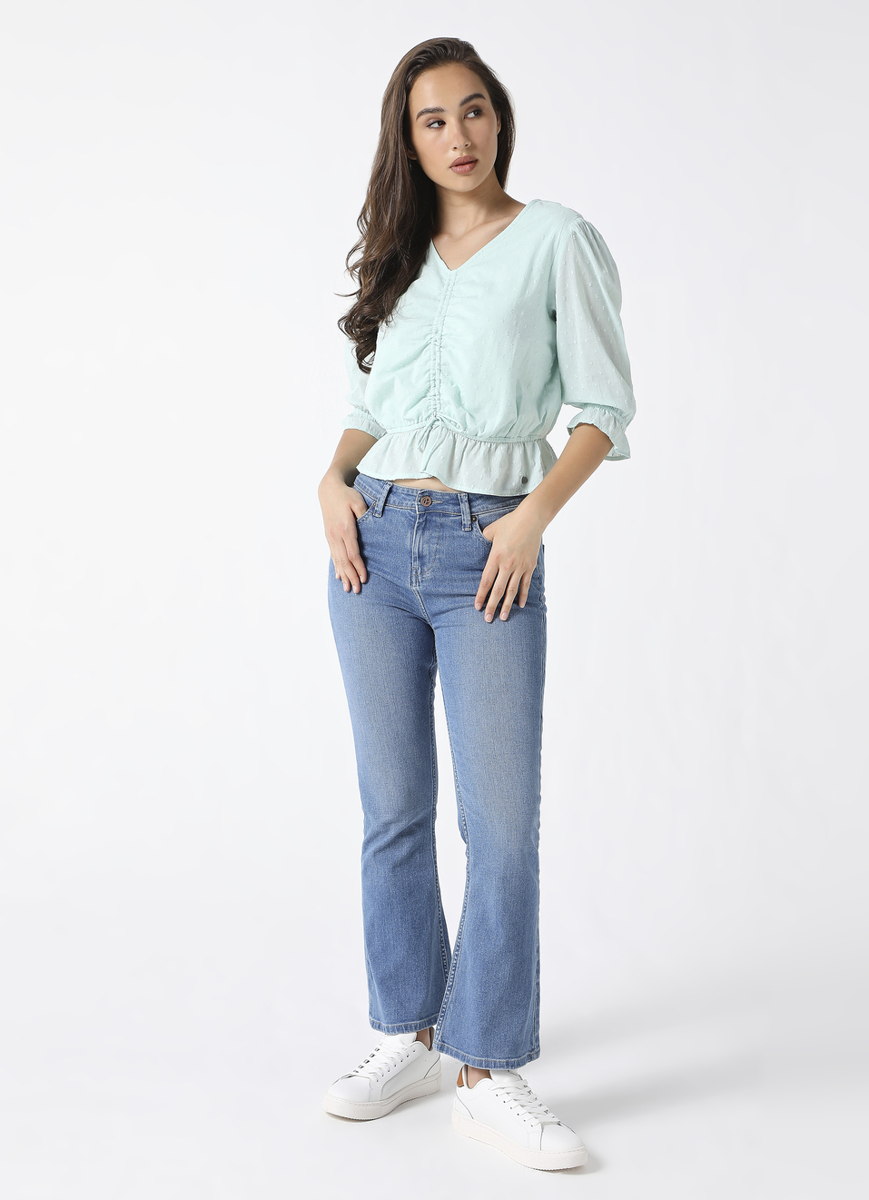 Stylish woven top, , large image number 5