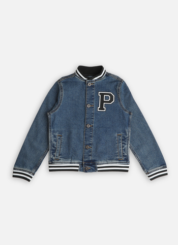 Boys Dark Blue Legendary Fit Denim Jacket