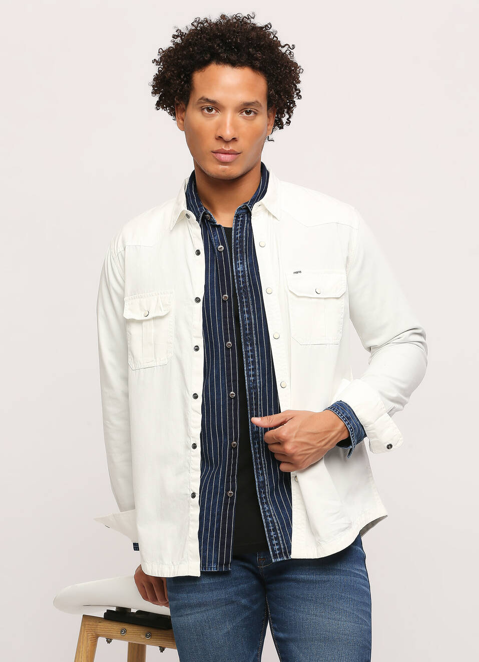 Flap Pocket Full Sleeve Shirt, , large image number 5