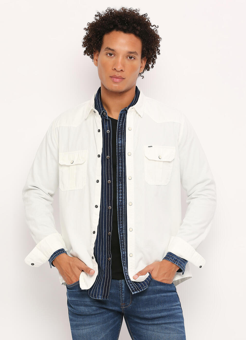 Flap Pocket Full Sleeve Shirt, , large image number 0