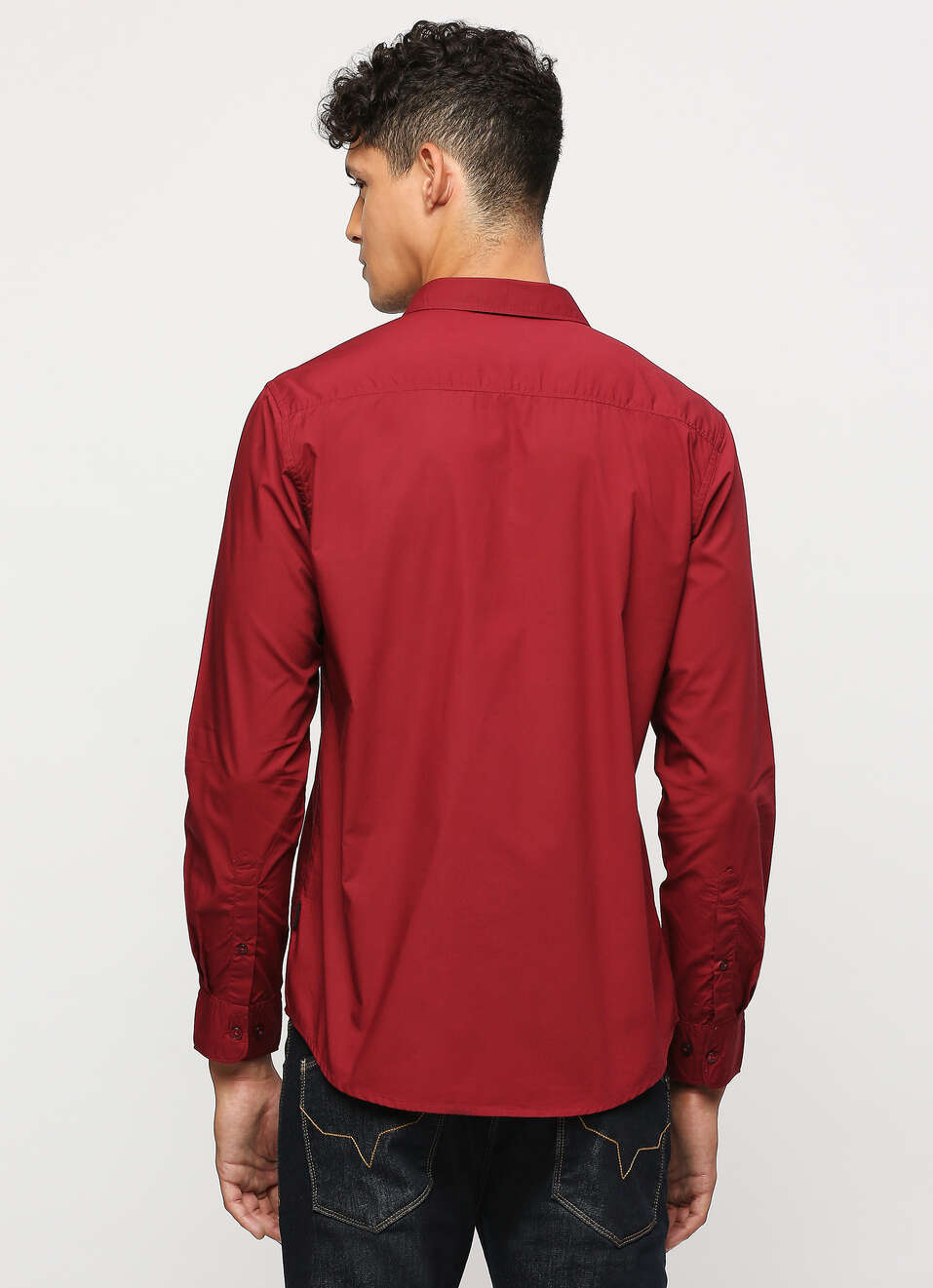 Red Full Sleeved Shirt, , large image number 2