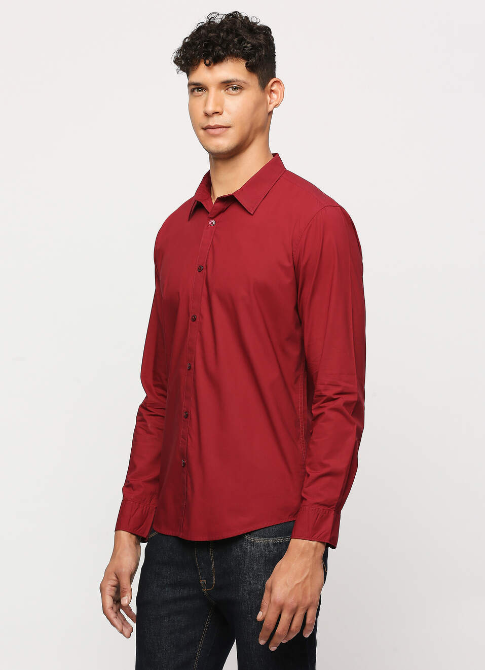 Red Full Sleeved Shirt, , large image number 3