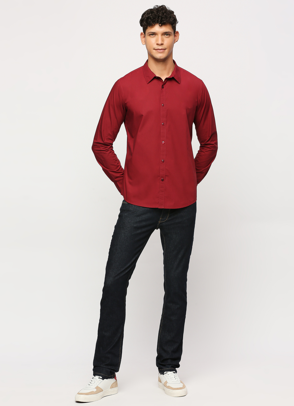 Red Full Sleeved Shirt, , large image number 5