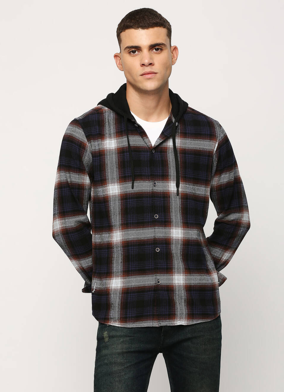 Blue Checks Long Sleeve Shirt, , large image number 5