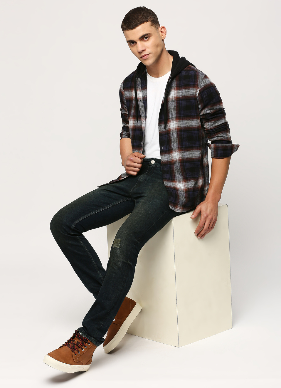 Blue Checks Long Sleeve Shirt, , large image number 6