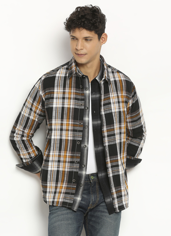 Black Checks Long Sleeve Shirt