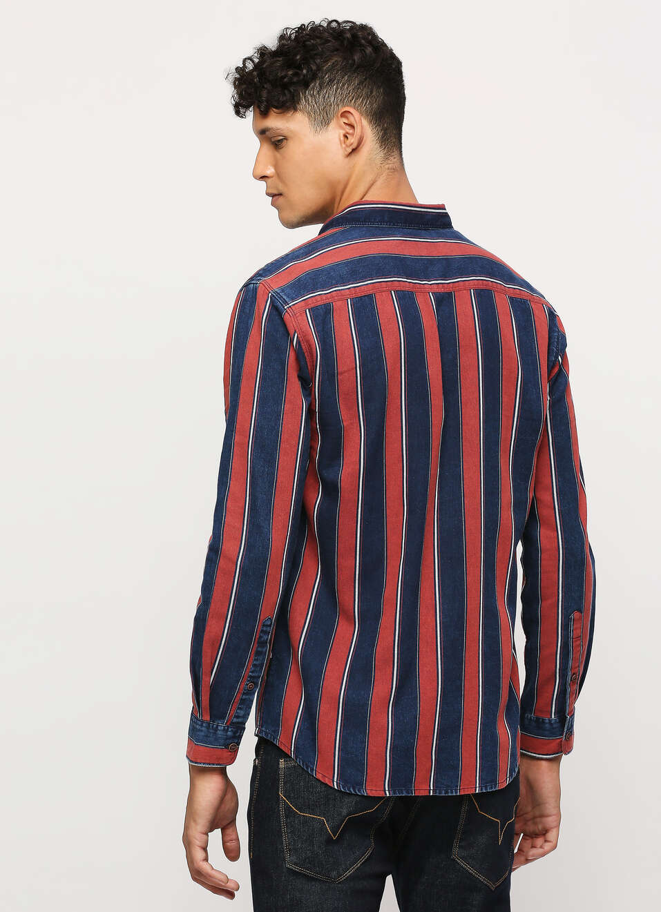 Red Stripes Long Sleeve Shirt, , large image number 2